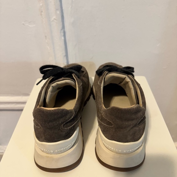 Brunello Cucinelli Women’s Brown Suede Sneakers - Picture 4 of 6